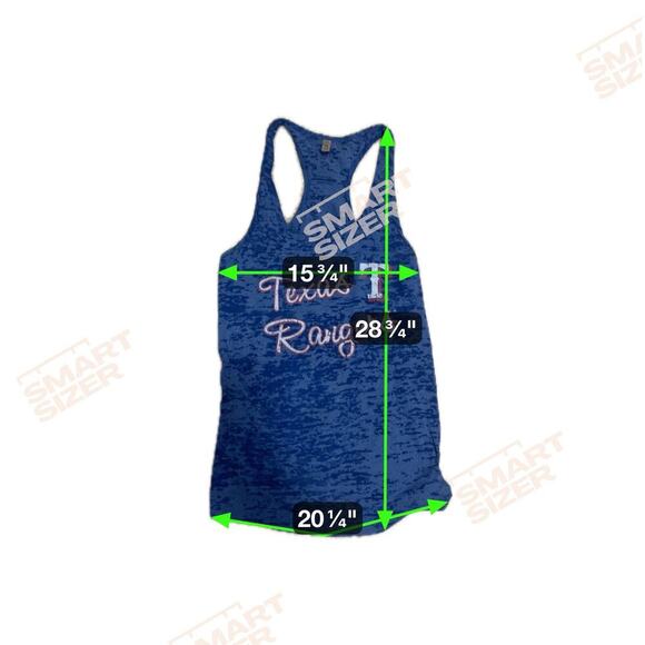 New Texas Rangers Genuine Major League Baseball Royal Blue Racer Back Tank Top L - Picture 8 of 9